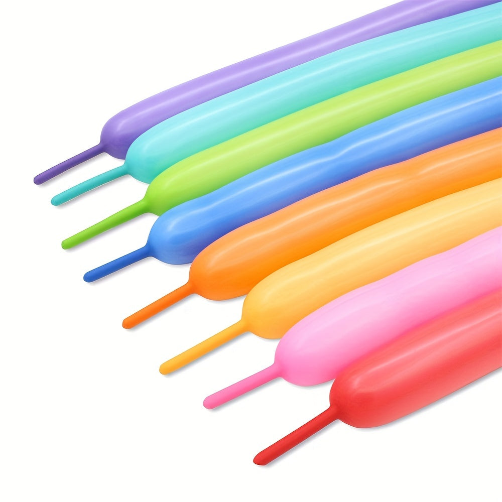 100Pcs Pack Biodegradable Twisting To Dog Shape Balloon Colorful Modelling Magic