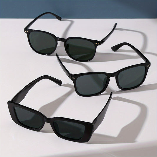 3pcs Men's Travel Casual Sunglasses Set