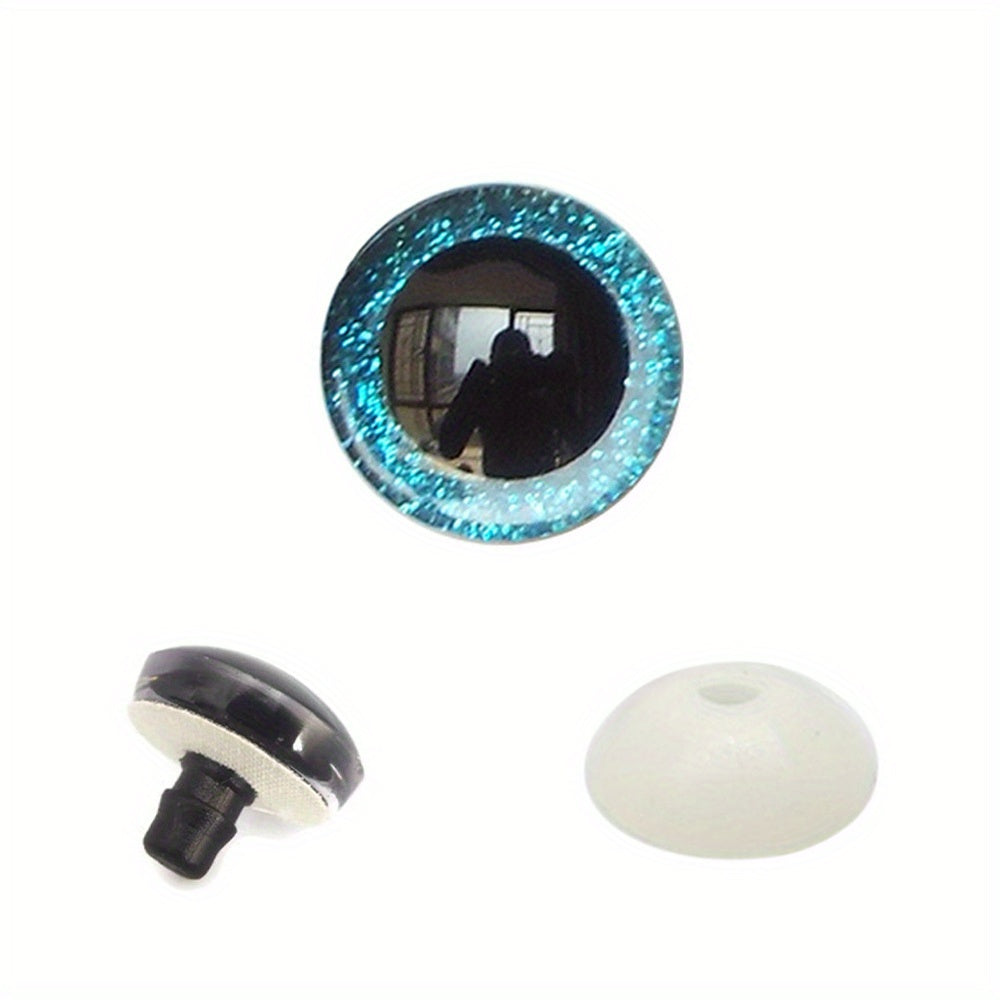 20pcs Glitter Safety Eyes for DIY Craft Teddy Bear Toy
