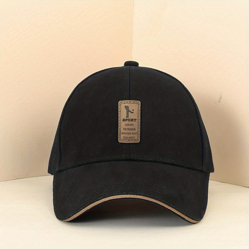 Sports Golf Patch Baseball Cap Solid Sun Hat Casual Unisex Lightweight Dad Hats