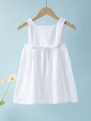 Baby Girls Button Pleated Cami Casual Dress