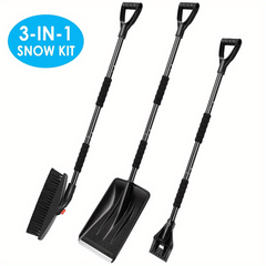 1pc Car Snow Removal Kit Three In One Lane Snow Removal Tool with Brush