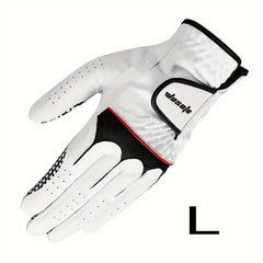 Wosofe Golf Gloves Non-slip PU Leather Left Hand Gloves Durable Breathable