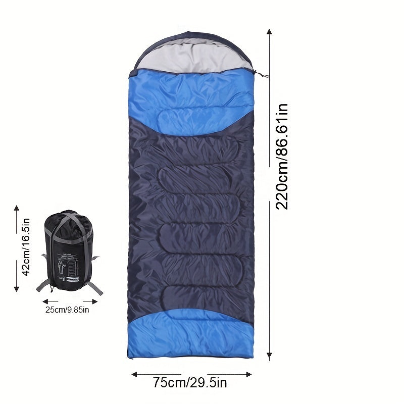 Double Stitching Camping Sleeping Bag - Spliceable for Mountaineering and Hiking
