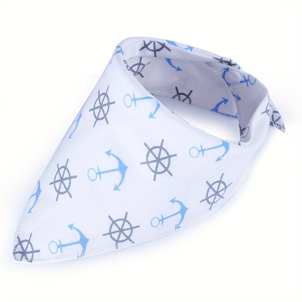 6 Months Baby Teething Triangle Cotton Bib Soft And Eco Friendly Printed
