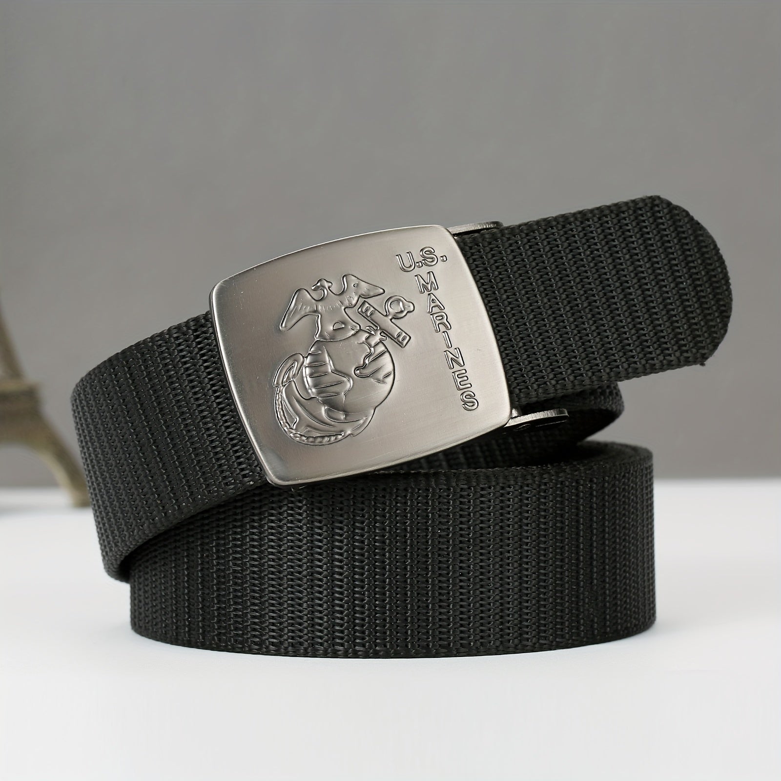 Polyester Fiber Belt with Automatic Buckle for Men