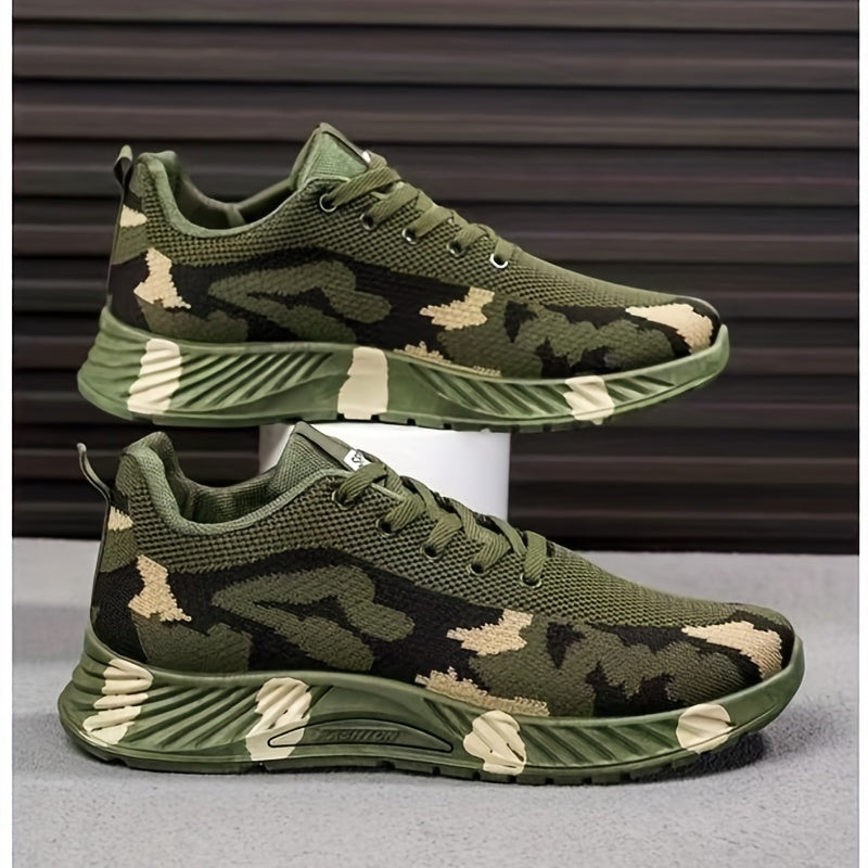 Men's Camo Lightweight Casual Shoes Non Slip Sneakers