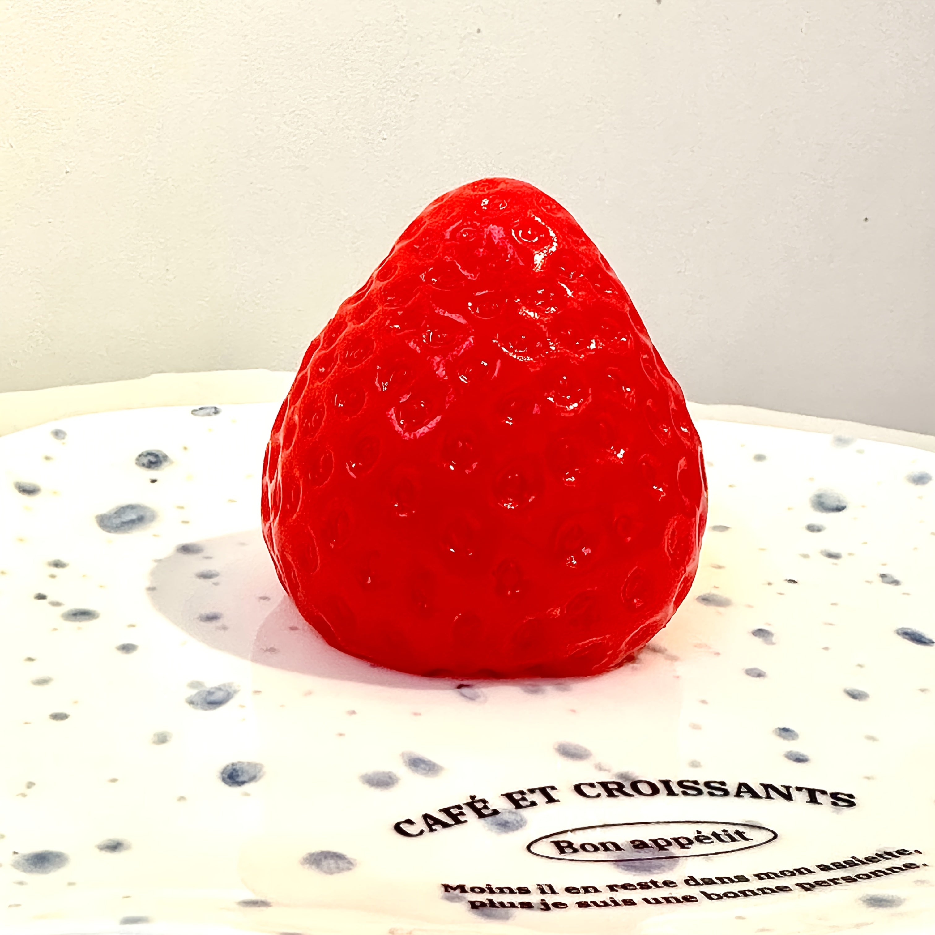 Red Strawberry Squishy Stress Relief Toy TPR Material Fun