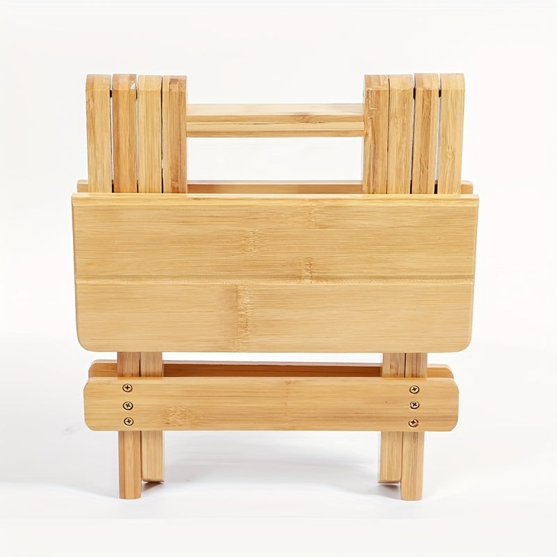 Bamboo Folding Shower Stool for Leg Shaving