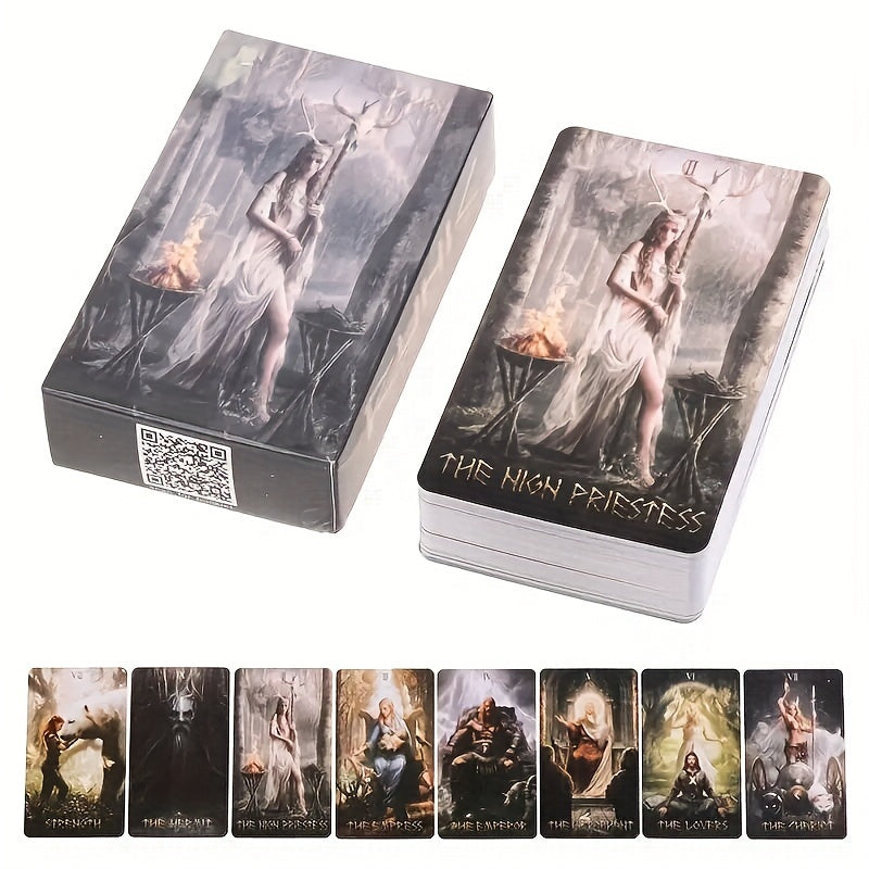 78pcs Rune Tarot Card Rider Waite Cards Board Game Toy