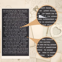32 Sheets Quote Phrase Word Stickers Vintage Scrapbooking Junk Journal Planners