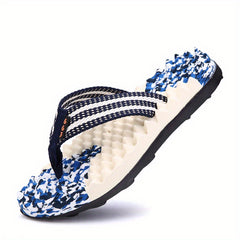 Men's Camo Massage Flip Flops Non Slip Thong Sandals