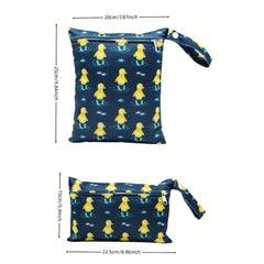 Asenappy Duck Print Diaper Bag Set