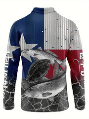 Fish 3d Pattern Men's Long Sleeve Shirt For Autumn Mens Clothing