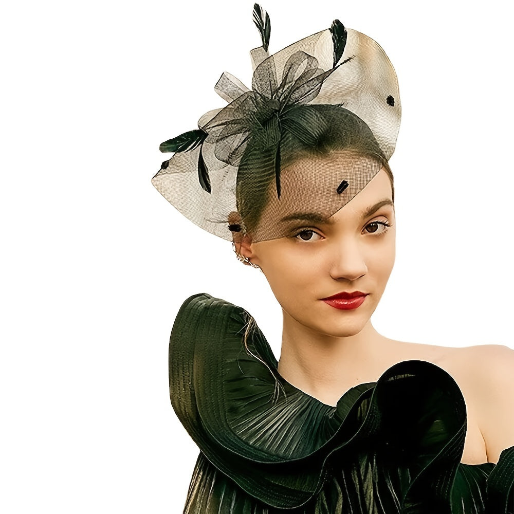 Kentucky Derby Hat Fascinator for Derby Wedding Races Cocktail Party