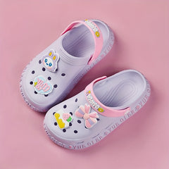 Girls Cartoon Sandals Quick Drying Clogs - Indoor Outdoor Beach Pool All Seasons