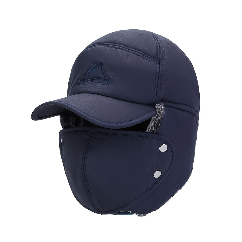 Fleece Balaclava Cap for 55-88cm Head Circumference, Face Cover, Detachable Cap
