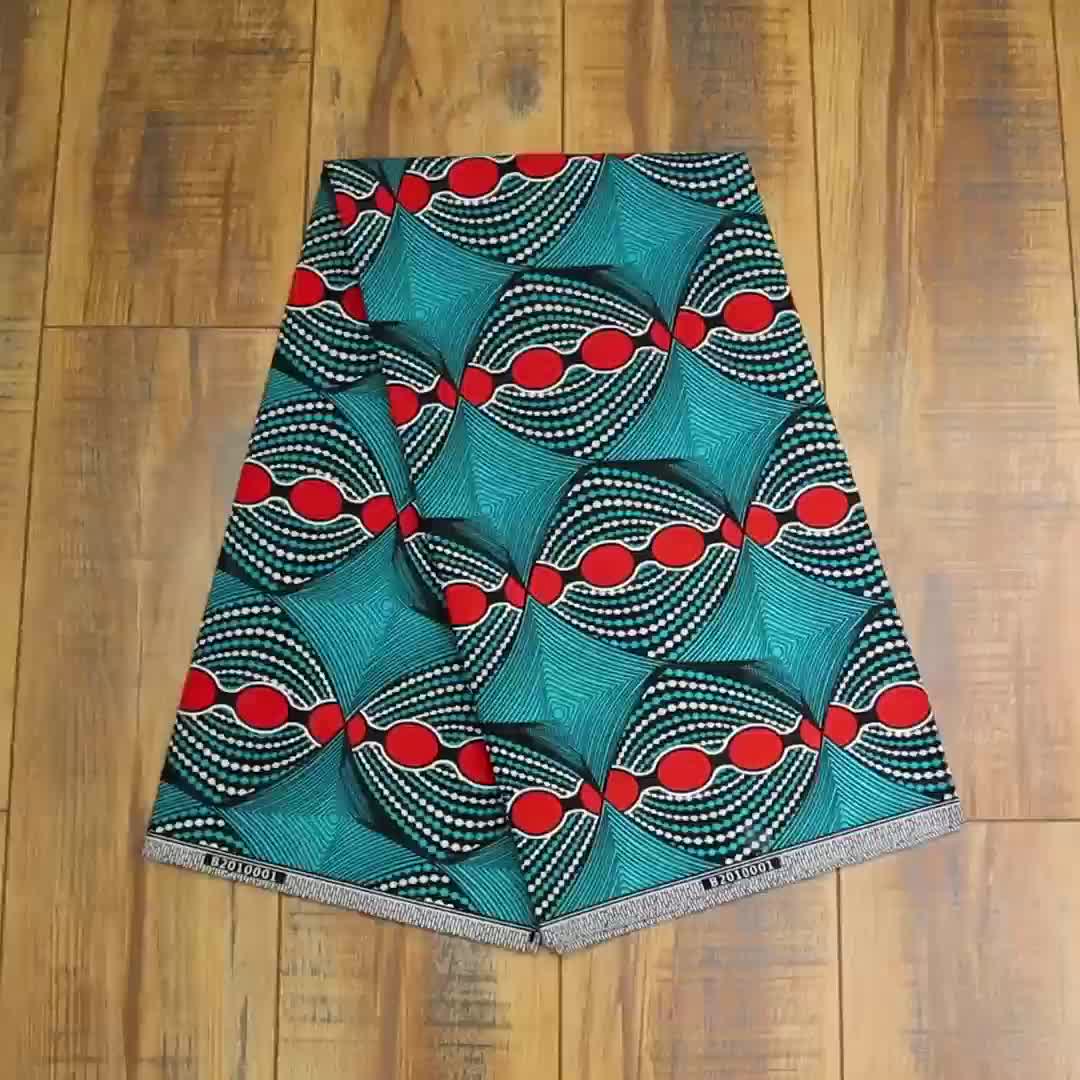 African Geometric Pattern Fabric - DIY Sewing Craft - Home Decor