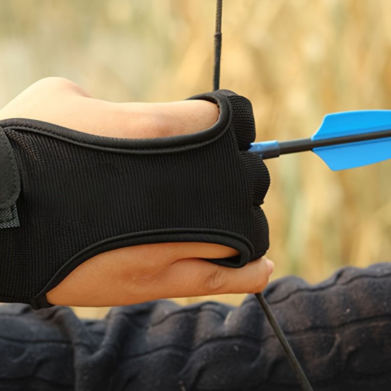 Breathable Three Finger Archery Gloves Protector