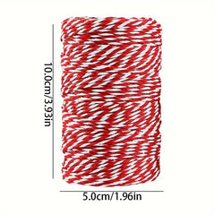 3pcs Candy Rope Ribbon 2mm Cotton Rope For Gift Packaging Arts And Crafts