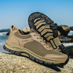 Men's Breathable Mesh Sneakers for Hiking Climbing