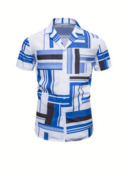 Men's Casual Lapel Short Sleeve Summer Shirt