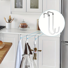 Over The Door Hook 4 Pack Single Hooks Hanger Metal