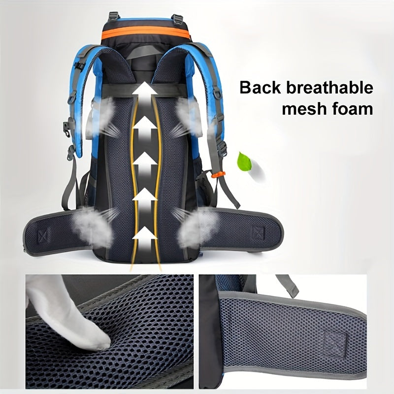 70L Outdoor Camping Backpack Men's Travel Bag Large Capacity