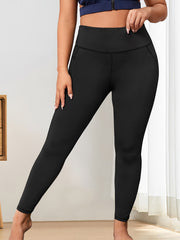 Sports Leggings Women's Plus High Rise Yoga Leggings With Pockets