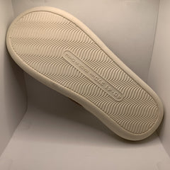 Men's Linen Open Toe Slides Non Slip Indoor House Shoes