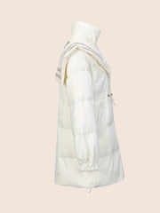 Women's Long Puffer Jacket Winter Sports Stand Collar