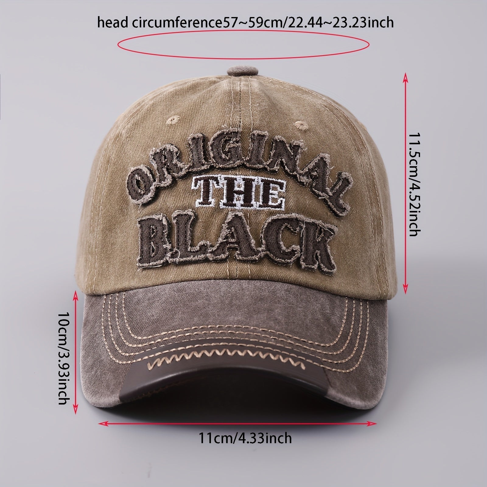Men's Denim Baseball Cap Leather Brim Embroidered Letter Duck Tongue