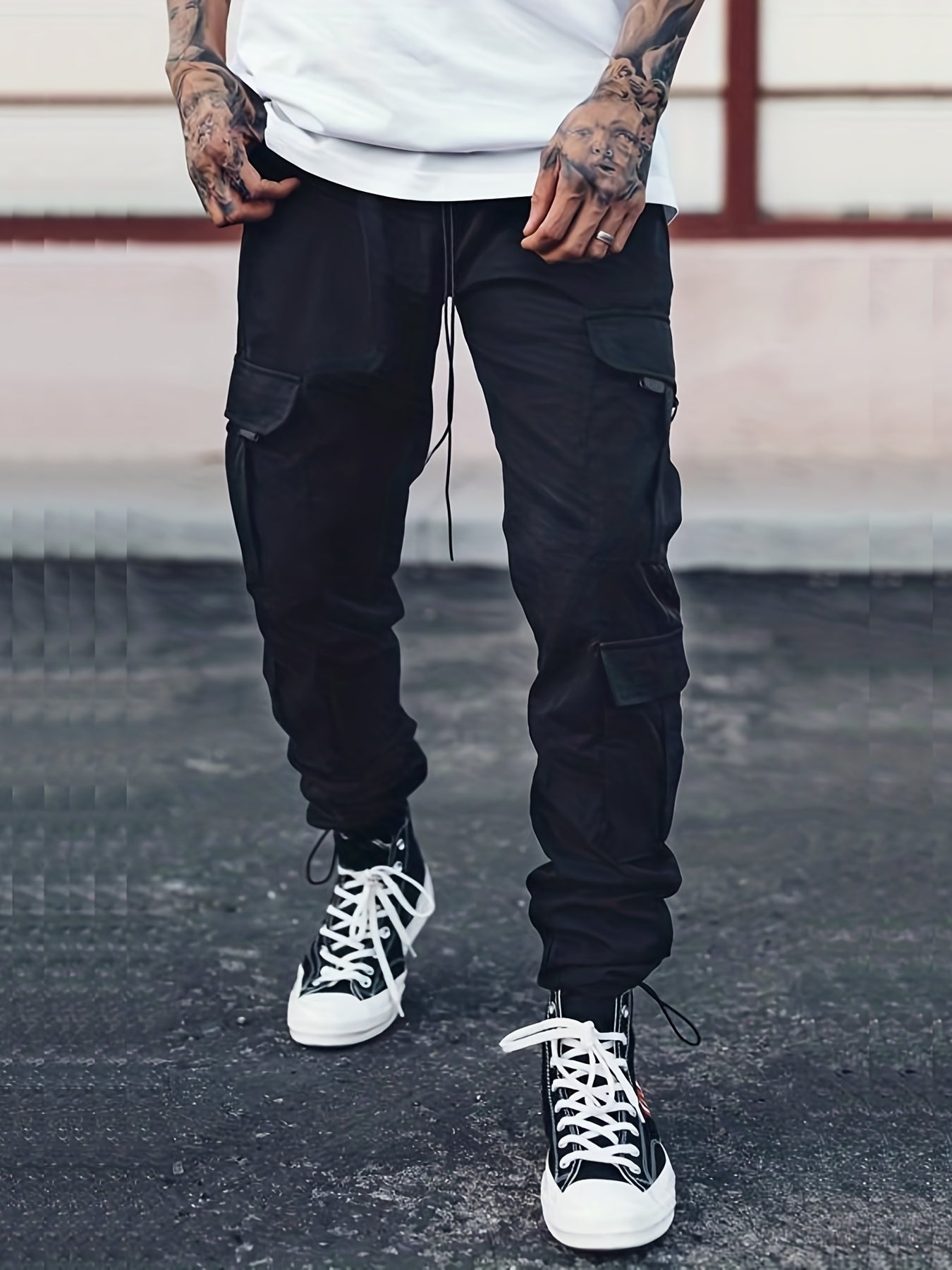 Men's Relaxed Cargo Pants With Pockets