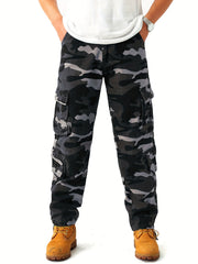 Camouflage Cotton Cargo Pants Men's Casual Pocket Pants