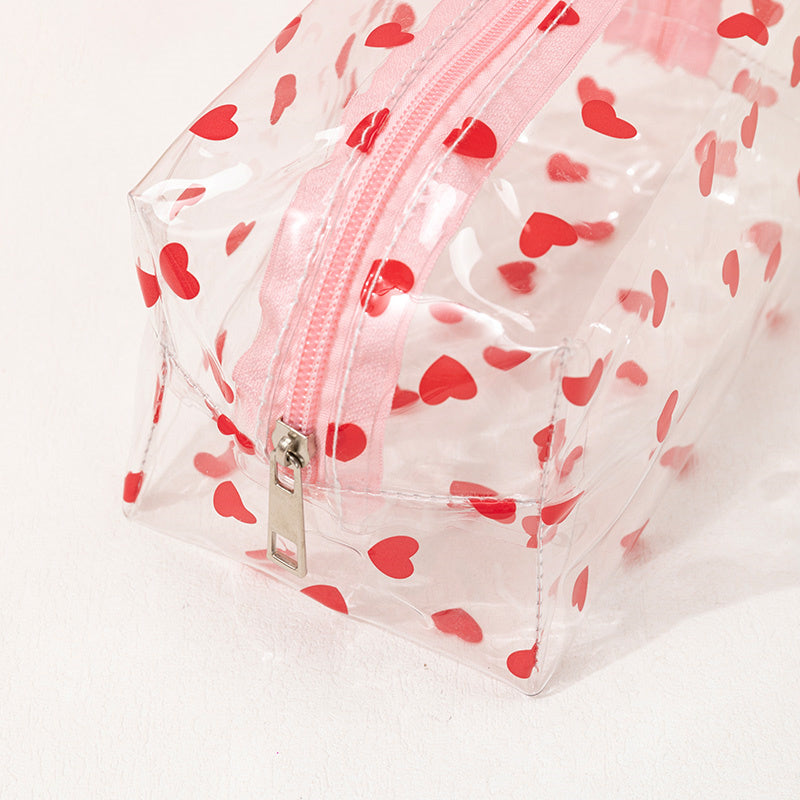 Heart Shaped Love Makeup Bag Stylish and Convenient Cosmetic and Toiletry Bag