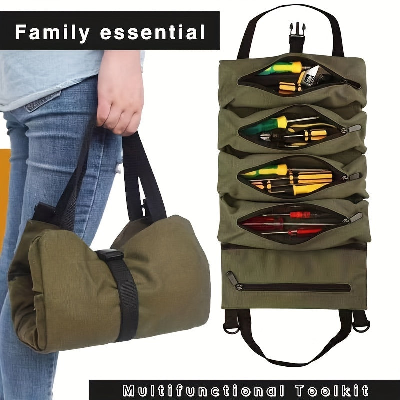 Multifunctional Roll Type Hardware Package Tool Storage Bag