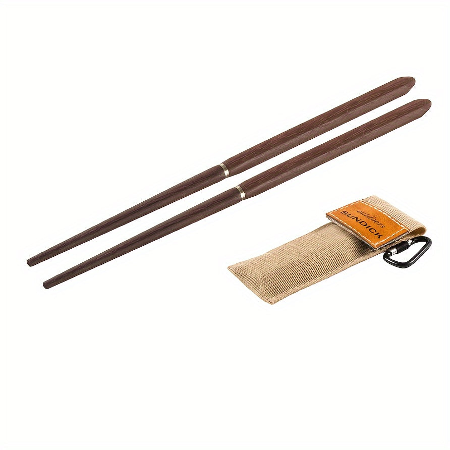 Portable Folding Solid Wood Chopsticks for Camping