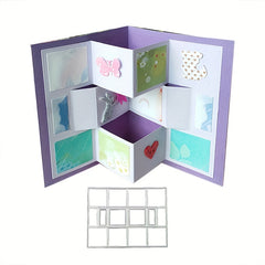 Metal Rectangular Cutting Dies Embossing Stencils Template For DIY Craft