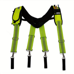 Tool Belt Suspenders for Carpenter with Phone Holder Pencil