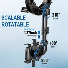 360 Rotatable Car Phone Mount - Perfect RearView Mirror View