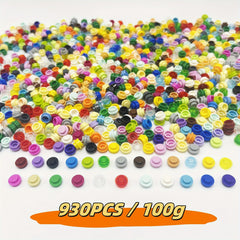 930pcs Pixel Art Block Bricks Compatible with 4073 6141 - DIY Building Toy