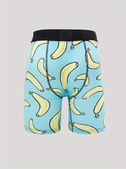 Stretch Men's Boxer Shorts Banana Pattern Underwear
