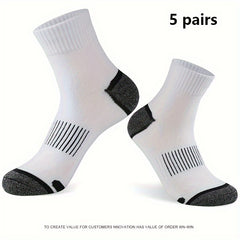 Men's Mid Calf Socks Running Sports Sweat-absorbing Basketball Socks
