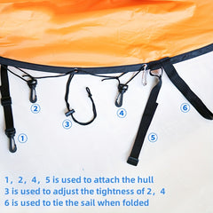 Inflatable Wind Sail for Kayak Canoe Paddleboard