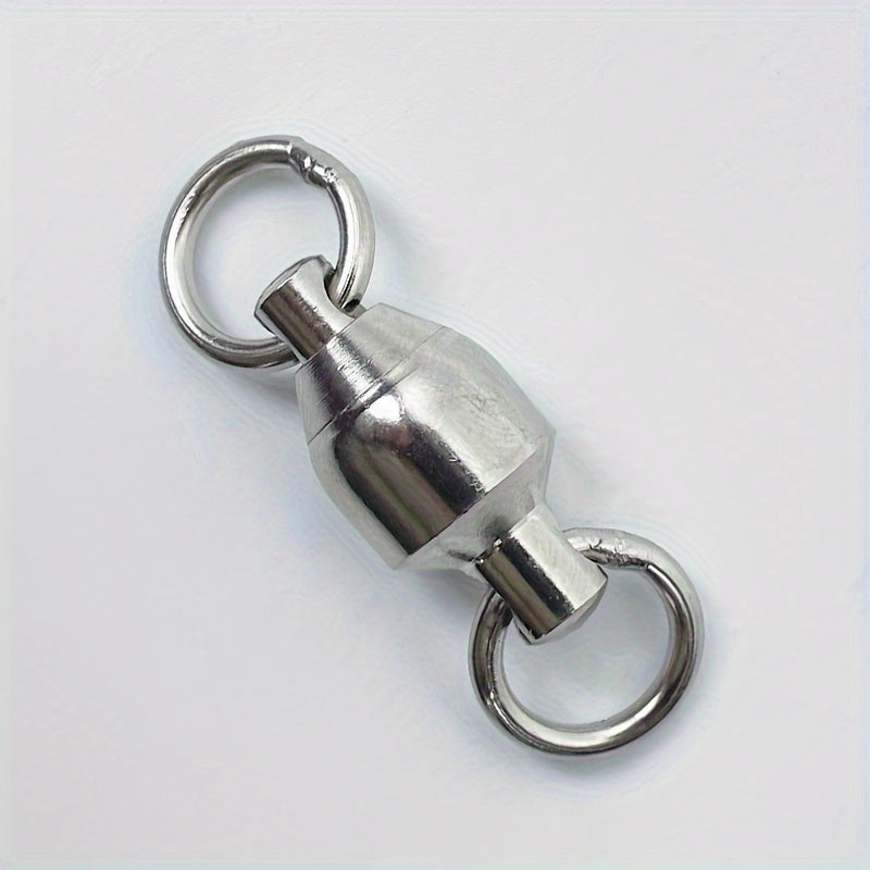 30pcs 1 10 Ball Bearing Swivels Stainless Steel Fishing Connector