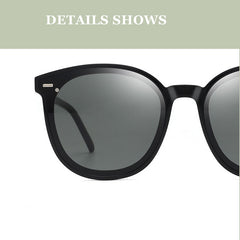 LJGOOD Round Frame Sunglasses Sun Protection Leisure Glasses