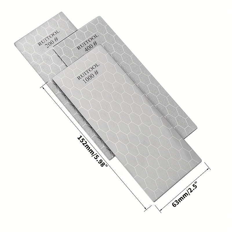 Diamond Sharpening Stone for Kitchen Knives with Non Slip Base