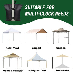 4pcs Counterweight Sandbags Canopy Umbrella Base Anti Collapse Tent Fixed Sandba