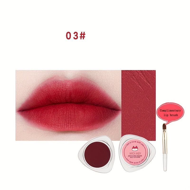 2-in-1 Lipstick & Blush Cream Jelly Lip Clay Matte Finish