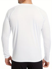 3 Pcs Men's UPF 50 Sun Protection T shirts Long Sleeve Quick Dry Tops